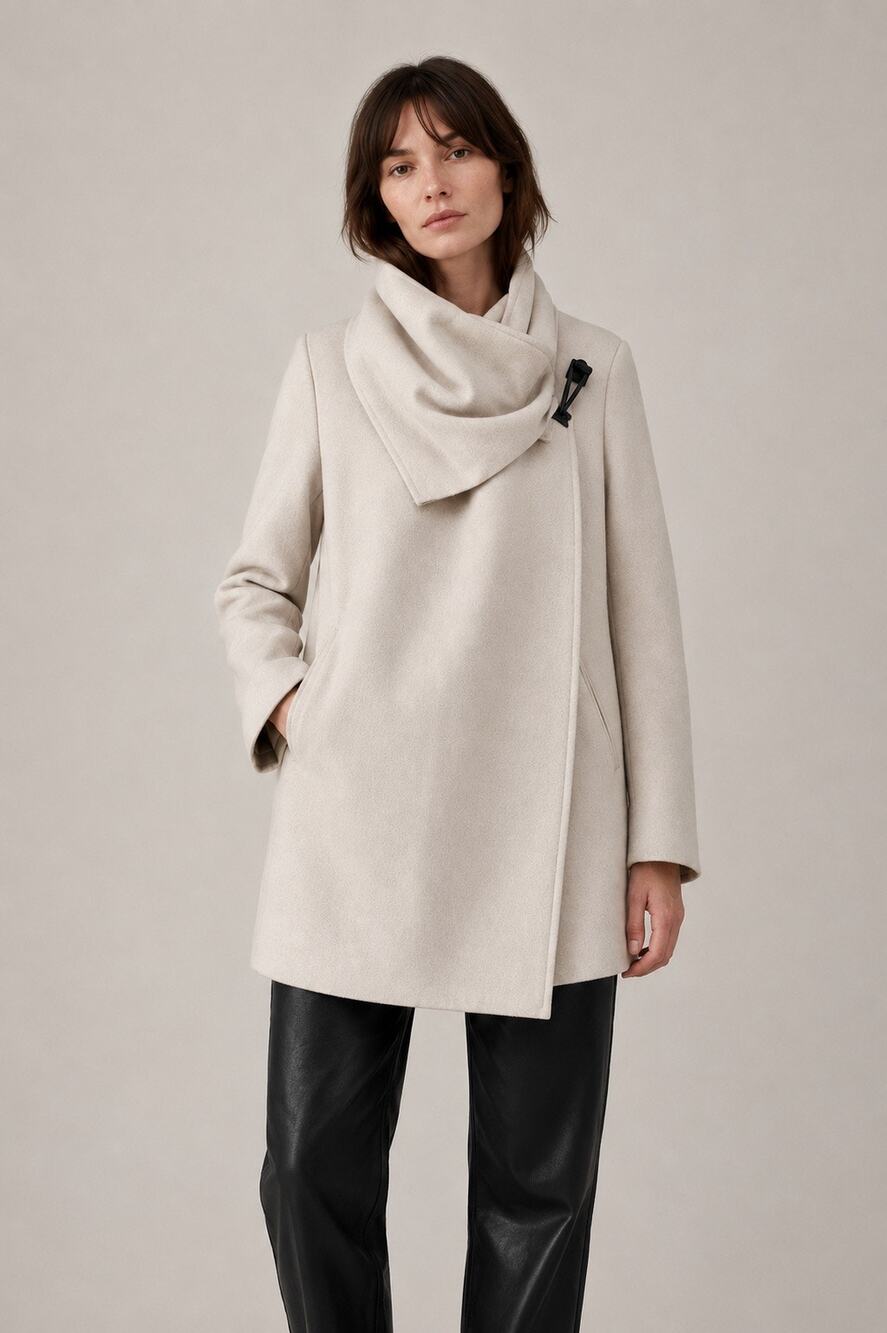 AllSaints City Monument Coat Wool Blend
